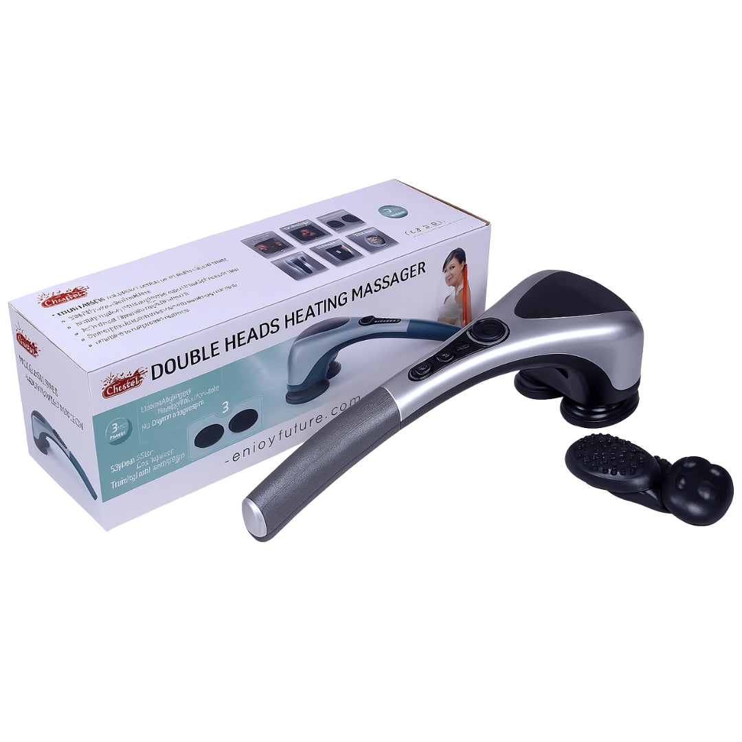 Double Heads Heating Massager