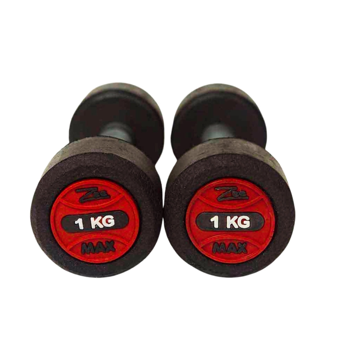1kg Dumbbell Pair / ZeeMax Rubber Coating