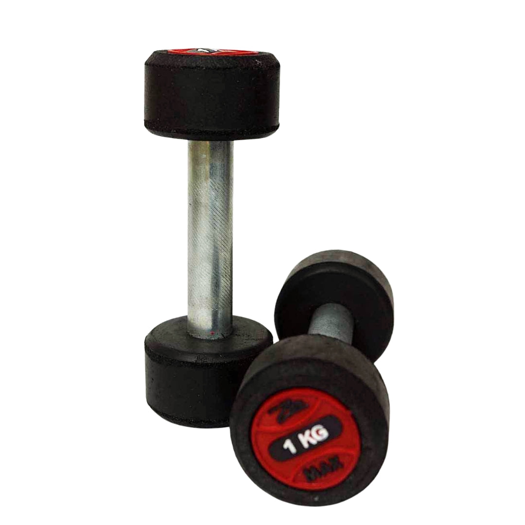 1kg Dumbbell Pair / ZeeMax Rubber Coating