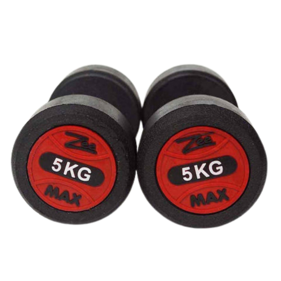 5kg Dumbbell Pair / ZeeMax Rubber Coating